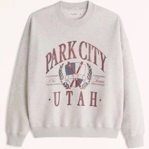 Abercrombie Oversized Sunday Crew Sweatshirt